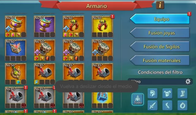 Rally Lead 1235%, 5 champ mítica 1 lvl 12 + 4 PURPURA! REMATO · 7 / 228