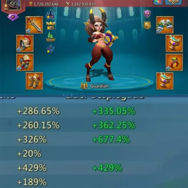 OFERTA LINDA CHAMP STATS 1100%+ · 4 / 12