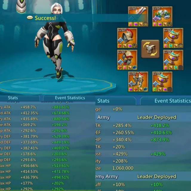 1x11k, 1 lvl 12 , 2 army jewels · 6 / 6