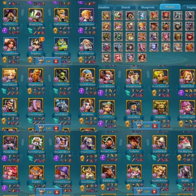 4+2 champs / 5 cups /  Stats: 1208%-1212%-1298% · 5 / 6