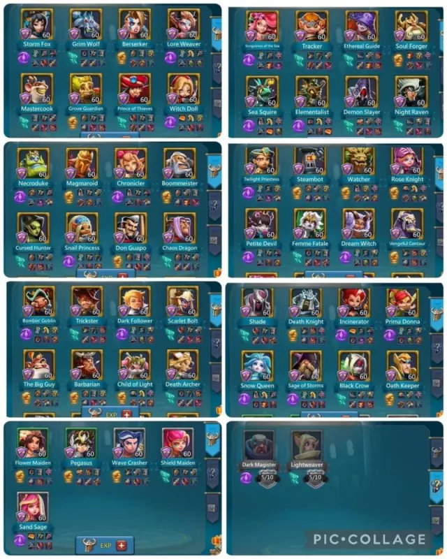 4 Champs /  1095–1079–1108% stats · 6 / 6