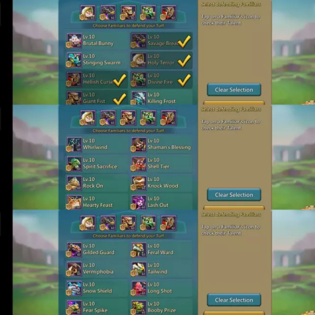 Low quests / Max stats: 1387-1261-1360% · 1 / 6