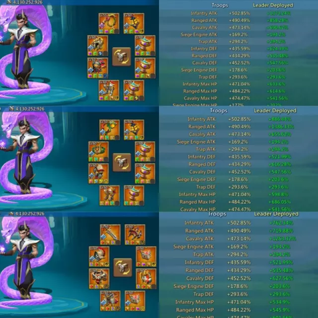3*11K heroes / 22 champ · 3 / 6