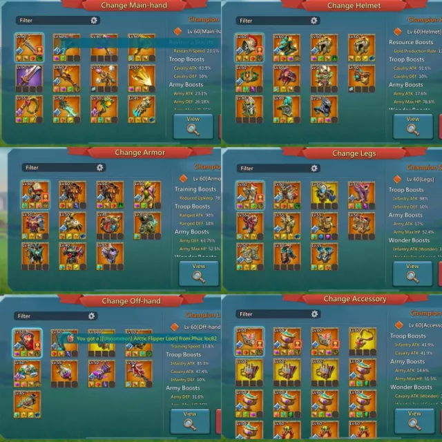 7 champ / Max stats no forts : 1332% 1207% 1312% · 4 / 7