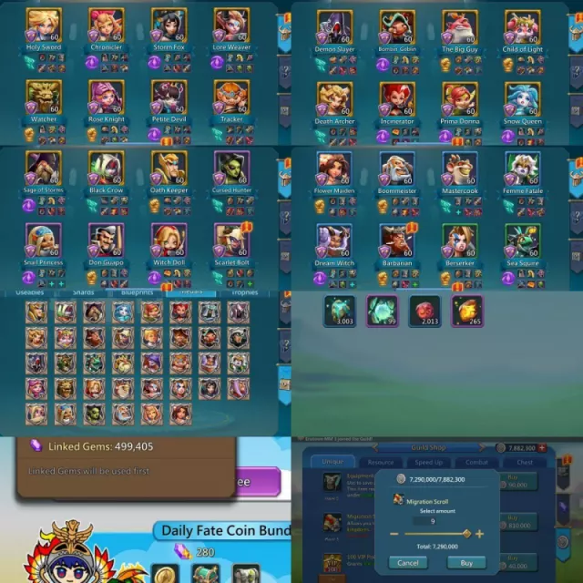Can go 1607 / 2 lider skins, Low quest · 3 / 9