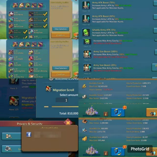 fly to K1653 / 4 mythic champ  2 lvl 13 champ · 2 / 6