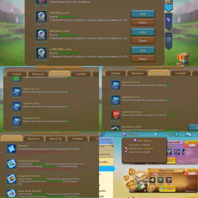 13 mythic champs 3lvl12 astra · 2 / 8
