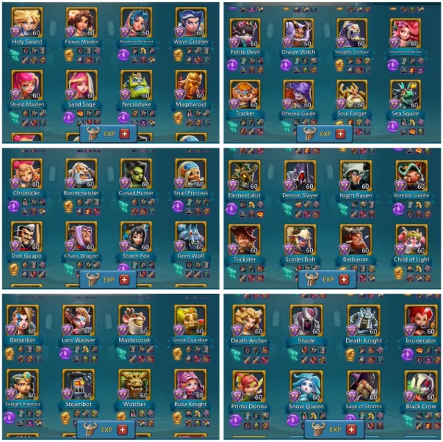 3 Lv.15, 1 Lv.13, 10 Lv.12 Champs · 6 / 7