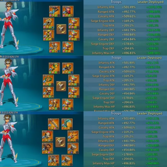 0 quest might /  10+1 mystic champs, 6 cups · 6 / 6