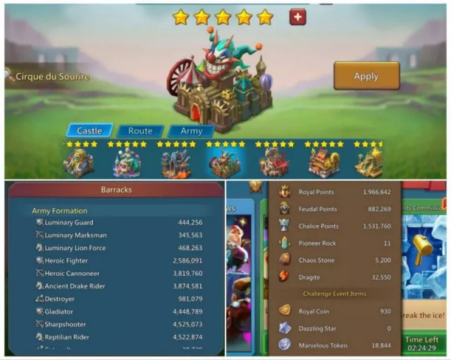 3x11k Gold - 8 Lv.12 Champs · 3 / 9