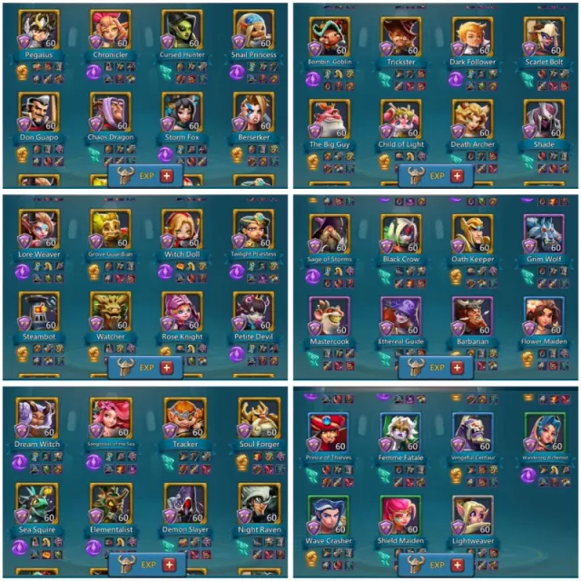 7 Lv.12 Champs / 1437-1399-1413% stats · 6 / 7
