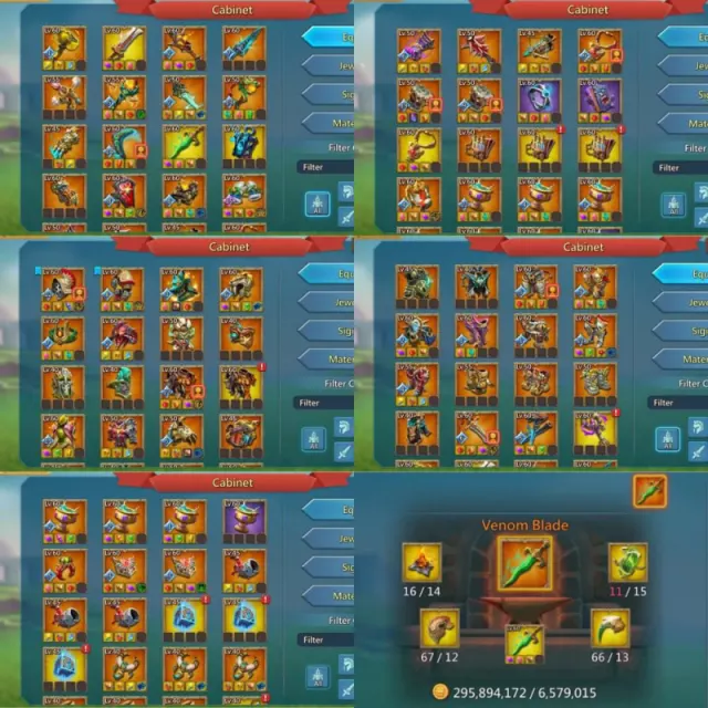 0 quest might /  10+1 mystic champs, 6 cups · 1 / 6