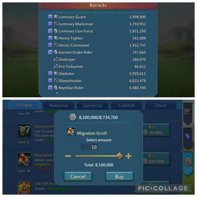 1x11k Hero Gold / 16+1 champ · 6 / 9