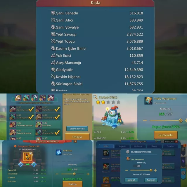 Can go K1210 /  8Champs with · 2 / 7