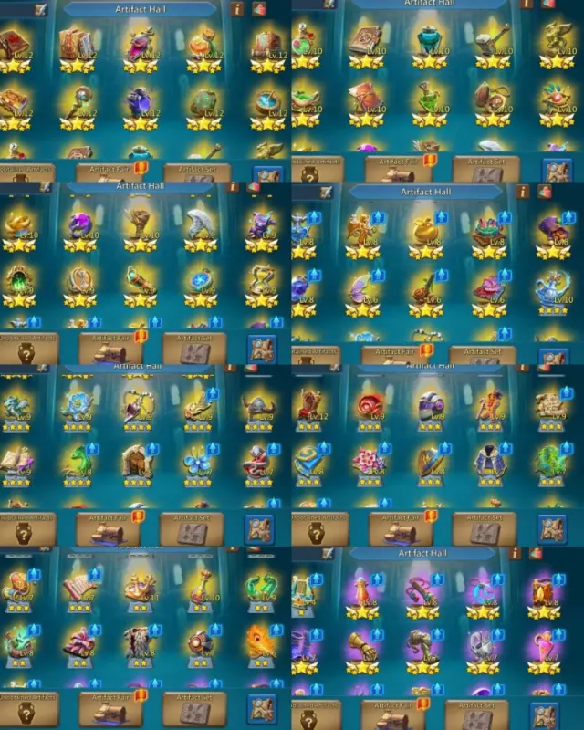586%,588%,601% B Stats, 3 wonder artifacts · 4 / 7
