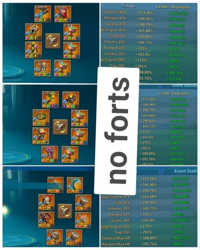 6 Champs / 1175-1115-1200% stats · 6 / 9
