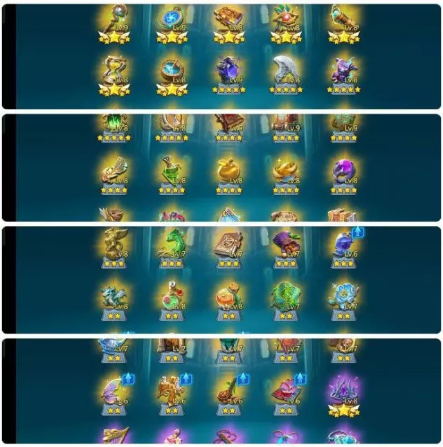 7 Champ mythic / 5 Cups mythic · 2 / 8