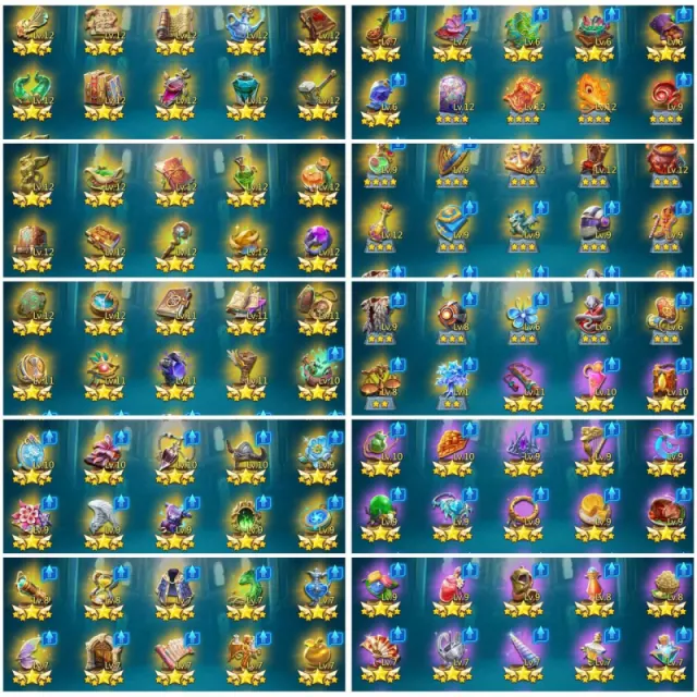 733-704-716% Base stats / 3x11k Heroes Gold · 6 / 8