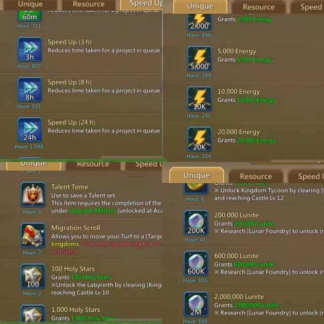 Can  K1623 / 6 mystic champs + 2 astra cups · 1 / 7