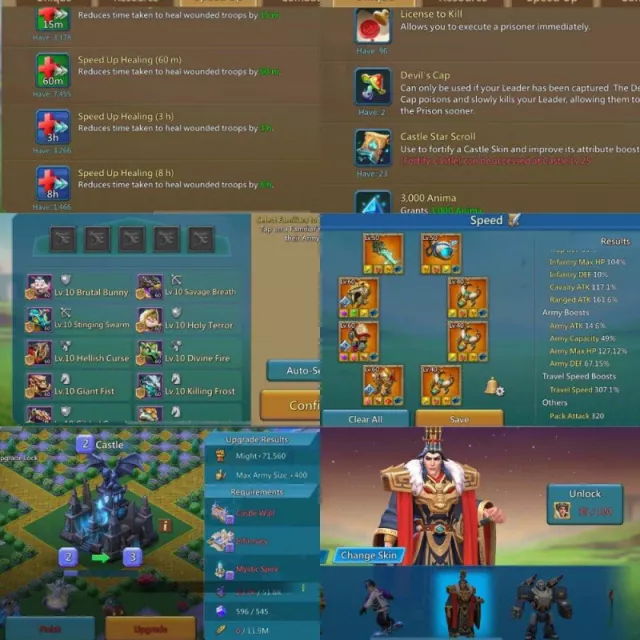 9 champs / Stats max: 1373-1277-1287% · 3 / 6