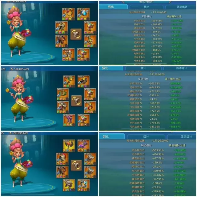 Can go to K1535 / Max stats: 1197-1170-1196% · 3 / 4