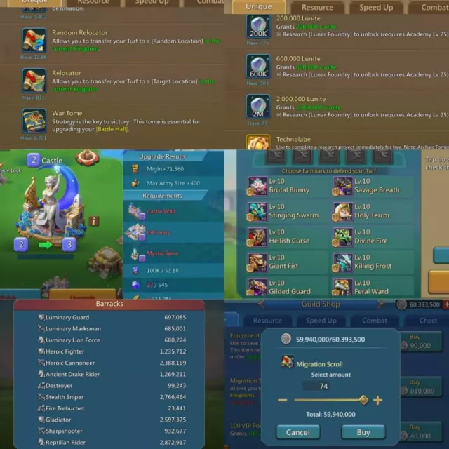 Low Base Might / 1295%-1240%-1269% stats · 3 / 8