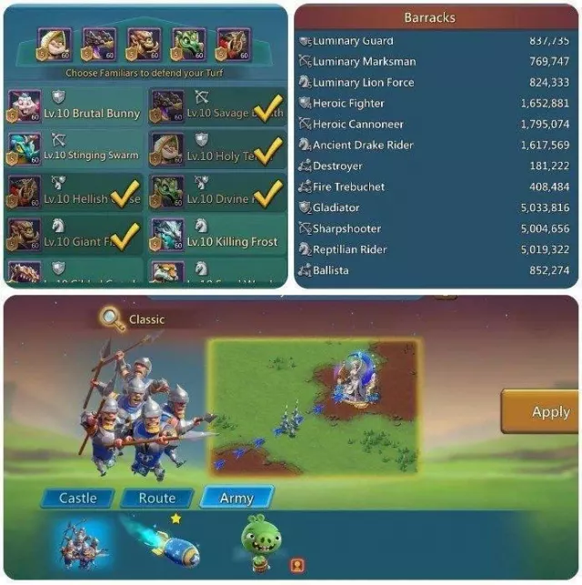 6+1 Champs - Low Quest / 506-512-516% Base stats · 3 / 7