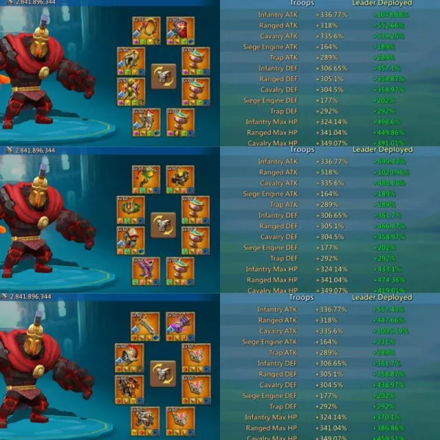 Full Champ / 1079-1021-1005% stats · 6 / 6