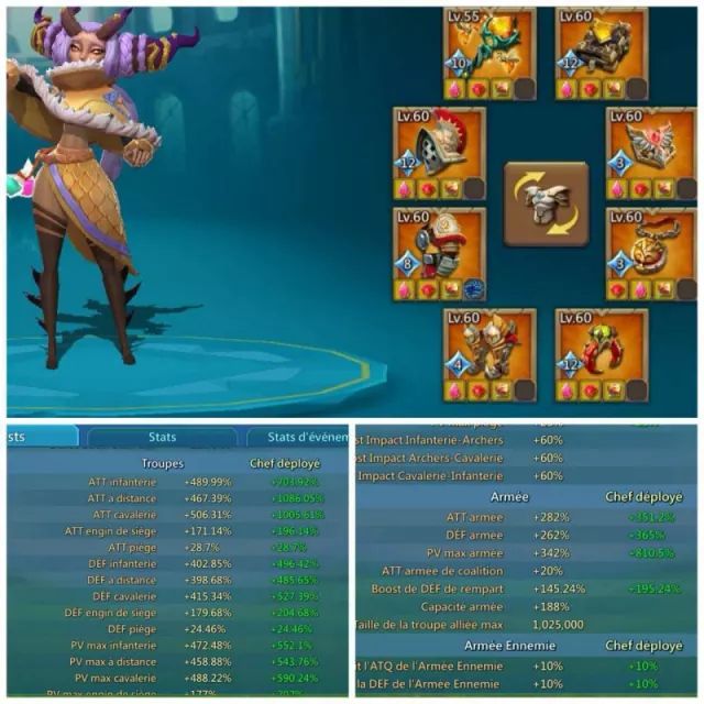 Low quest might / 9 champ full set · 4 / 9