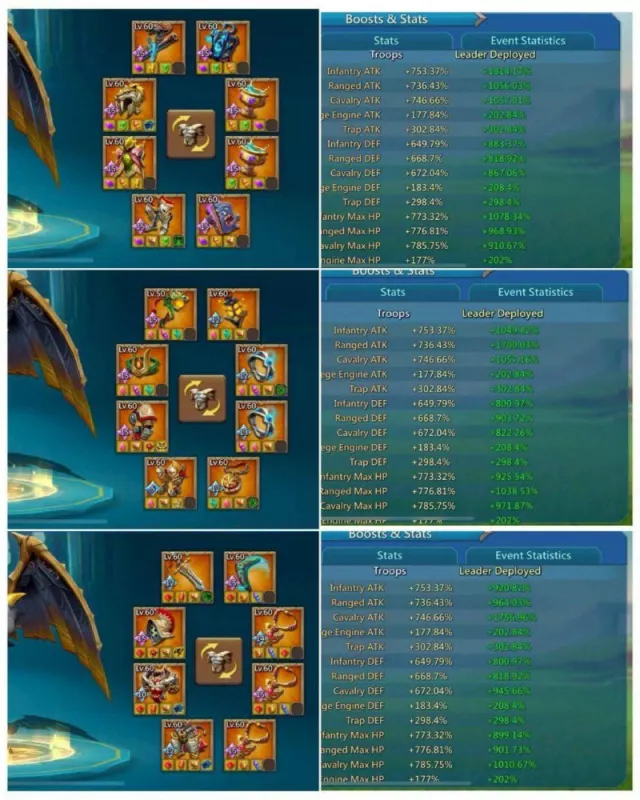 5 Lv.15, 7 Lv.12 Champs · 6 / 6