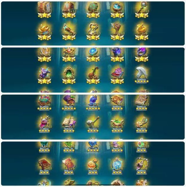 6+1 Champs - Low Quest / 506-512-516% Base stats · 5 / 7