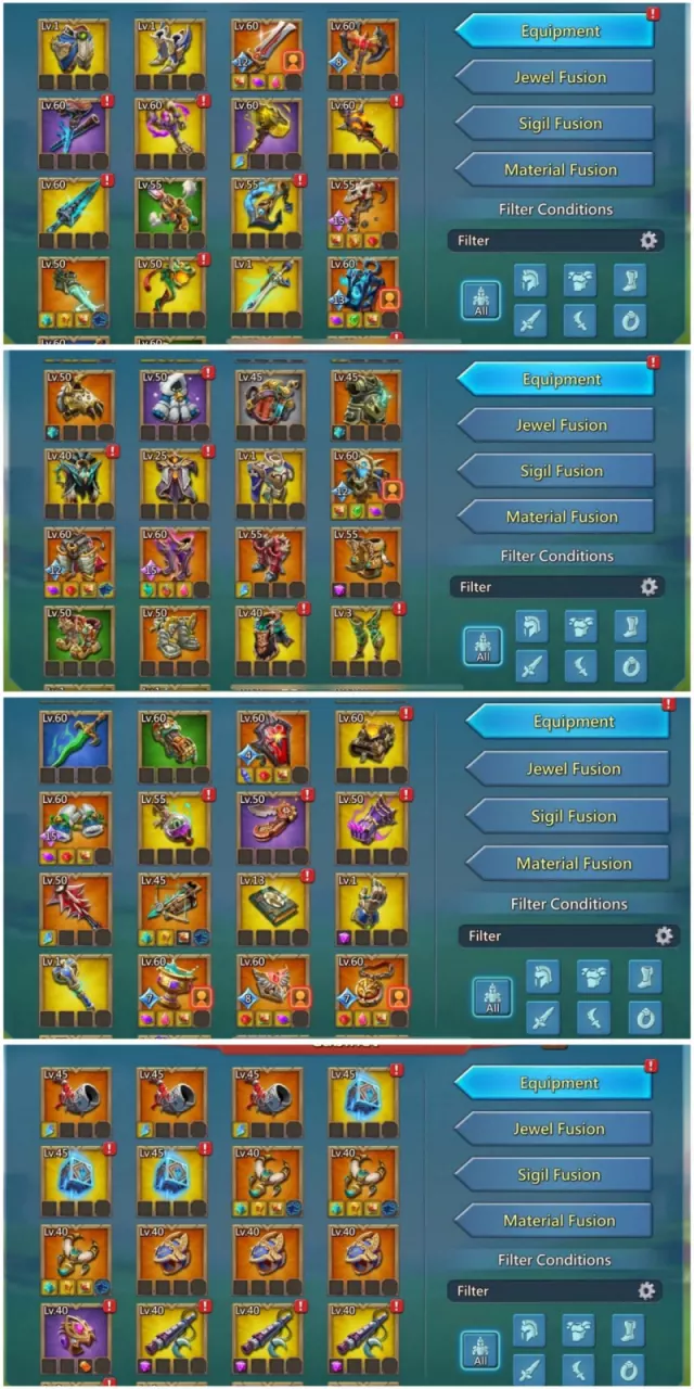 4 Lv.12 Champs /  1198-1213-1308% (no forts) · 4 / 12