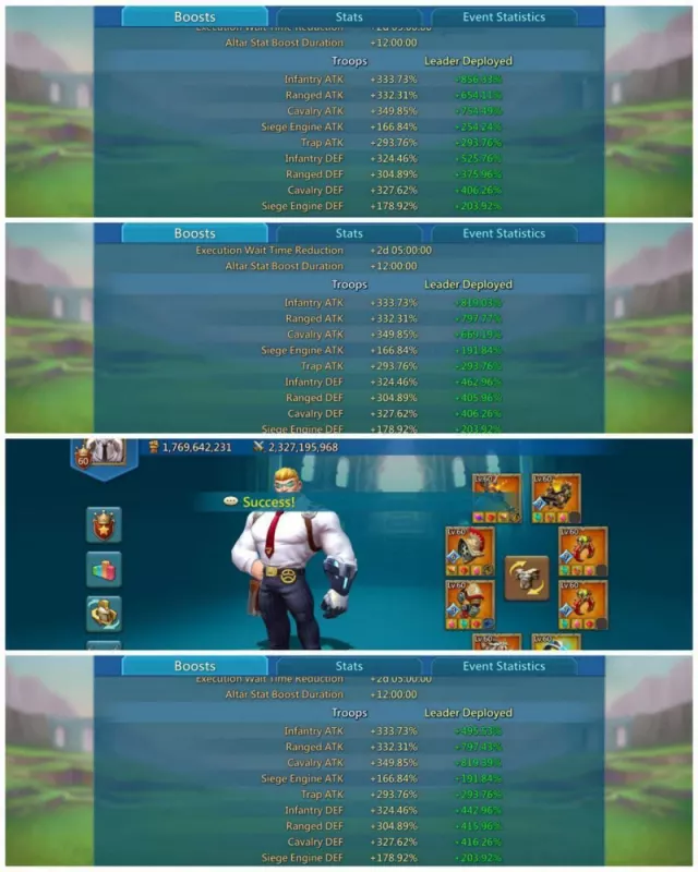 4+1 Champ / 1144-1130-1219% stats · 6 / 6