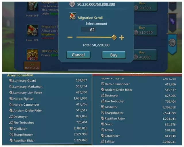 8 mythic champs / 4+2 Cups · 1 / 7