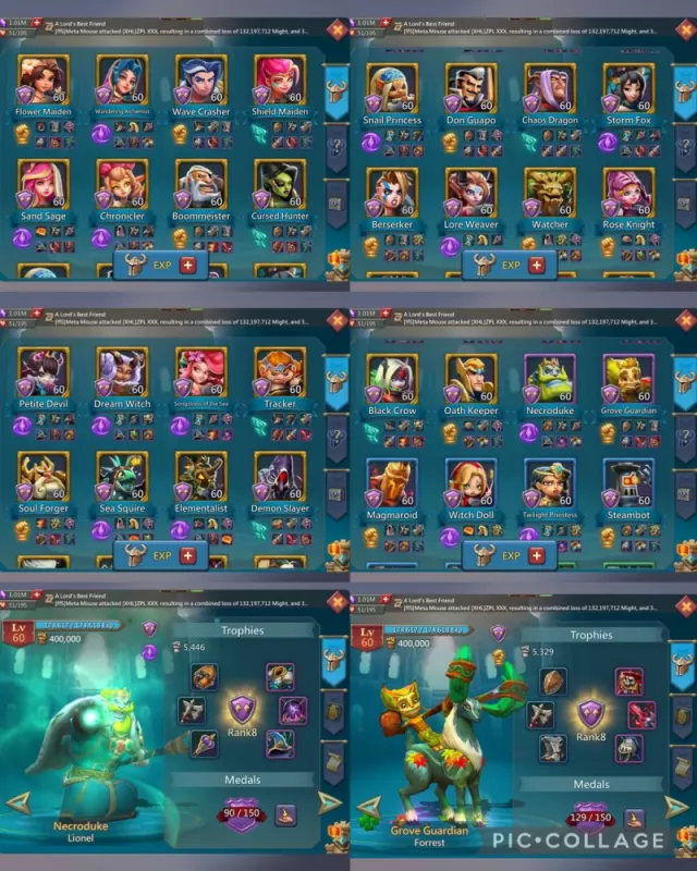 7 mythic champ / 1324-1231-1347 (max) · 6 / 6