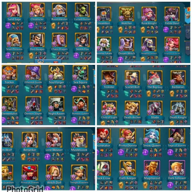 Full champ  / 1 lvl12 / 137 stars · 5 / 5