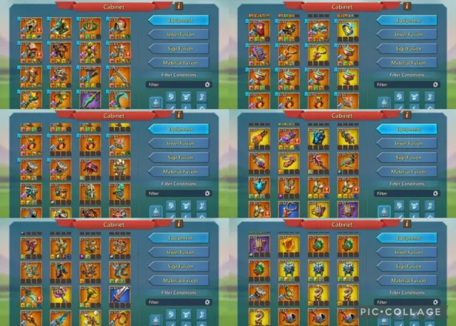 7 mythic champ / 1324-1231-1347 (max) · 5 / 6