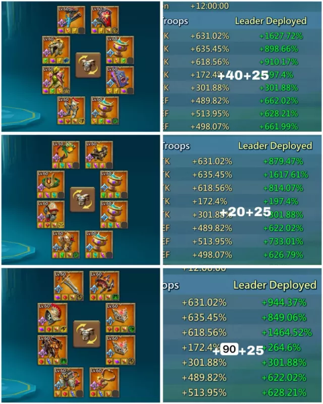 3 Lv.15, 1 Lv.13, 10 Lv.12 Champs · 5 / 7
