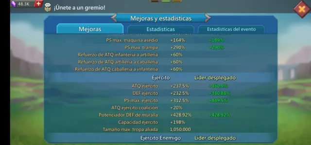Full Champ  / 813% PS Max / 2x lvl 12 · 3 / 24