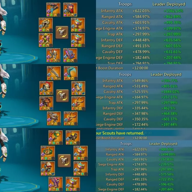 7 mythic champ / 1,2*champ lvl 15,14 · 5 / 8
