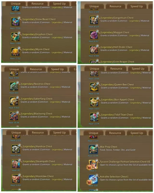 4+1 Champ / 1144-1130-1219% stats · 3 / 6