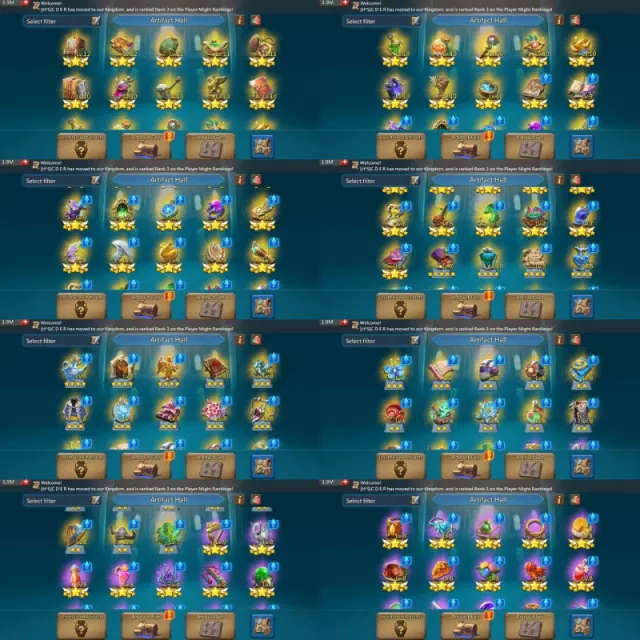 Low Base Might  / 501-504-515% Base stats · 6 / 8