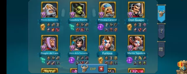 2 champ orange + 1 Gold /stats 1000% 950% · 4 / 75