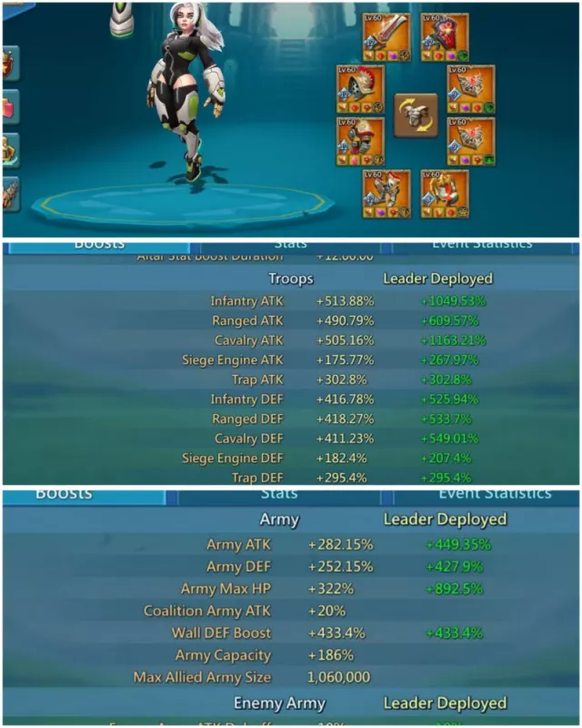 7 Lv.12 Champs / 1437-1399-1413% stats · 5 / 7