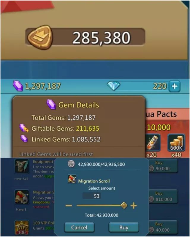 1x11k / 623 - 623 - 623% Base Stats / 15 mythic champs + 6 cups · 1 / 9