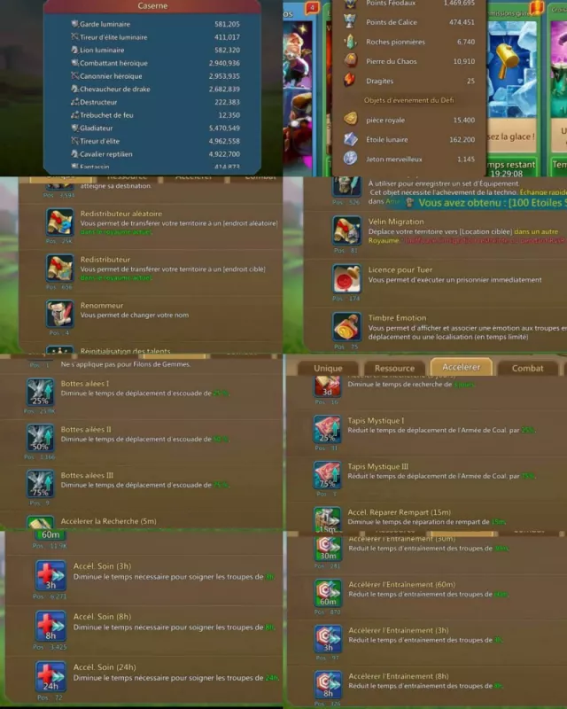 Low quests might / 5 mystic champs · 4 / 7