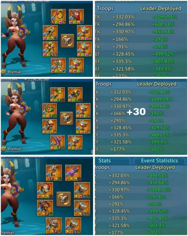 4 Champs /  1095–1079–1108% stats · 4 / 6
