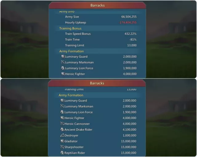 2.4b T5 / 6m t5 / 9 gold heros · 1 / 8