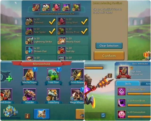 2.4b T5 / 6m t5 / 9 gold heros · 4 / 8