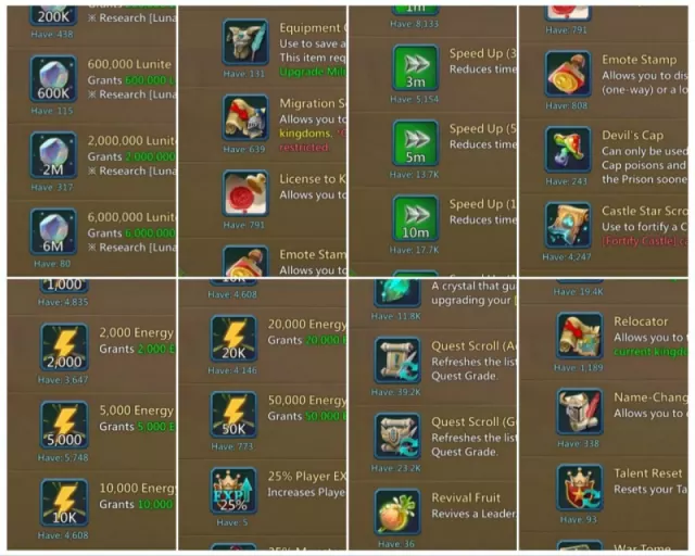 15 mystic champs + 8 cups · 4 / 8